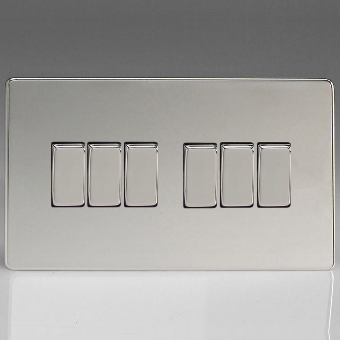 6 Gang 10A 1 or 2 Way Rocker Switches Image 2