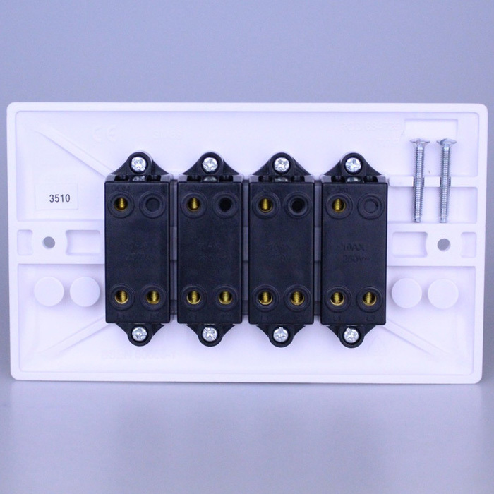 4-Gang 10A 1 or 2-Way Rocker Switch Image 2