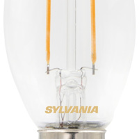 2 Watt E14 Filament LED Bent Tip Candle (25w)