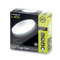 12W Tough Shell LED Bulkhead IP44 IK10