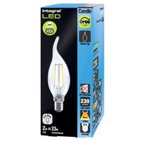 2 Watt E14 (SES) Filament Flame Tip Candle