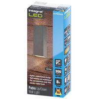 Outdoor Pablo 8W 3000K 300lm IP54 Non-Dimmable Dark Grey