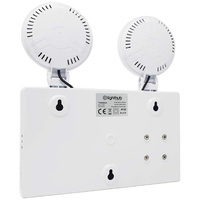 4W IP20 TWIN SPOT EMERGENCY LUMINAIRE NON MAINTAINED 6500K SELF TEST