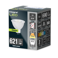 4.8 Watt Glass MR16 2700k Warm White (35w)