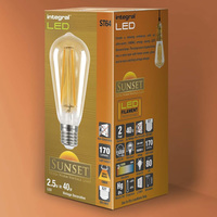 2.5W E27 Sunset ST64 170Lm 1800k Warm White