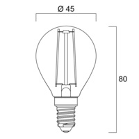 4 Watt E14 (ES) Filament LED Golf Ball (40w)