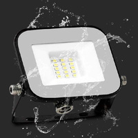 10W LED Floodlight Black Body SMD White 6400K