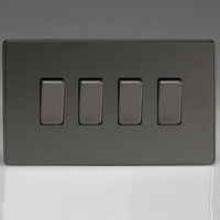 4 Gang 10A 1 or 2 Way Rocker Switches