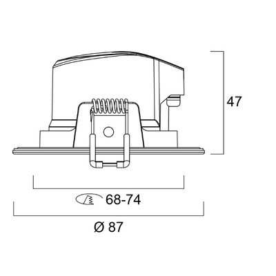 6.5W Sylvania IP65 LED Spotlight (50w) 