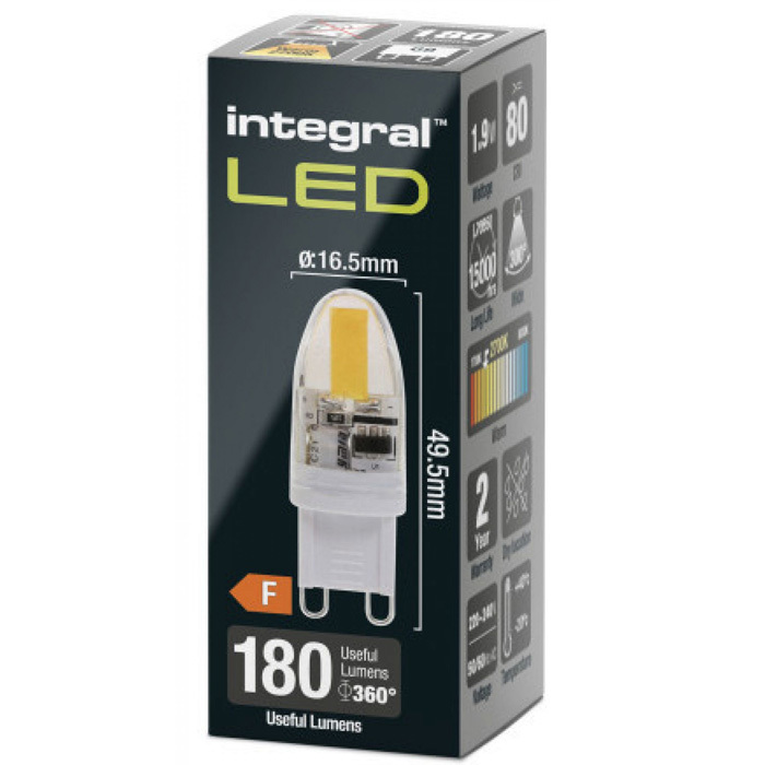 2 Watt G9 LED Bulb (20w) 2700k Warm White Image 3