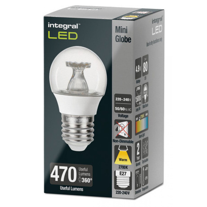 GOLF BALL BULB E27 470LM 4.9W 2700K NON-DIMM Image 3