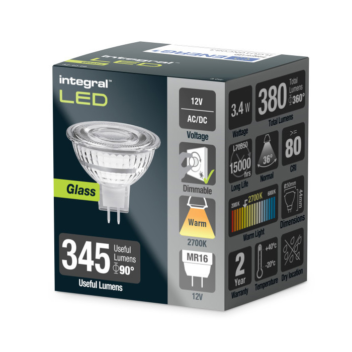 MR16 GU5.3 4.4W - 35W 2700K 390Lumen Dimmable Image 3