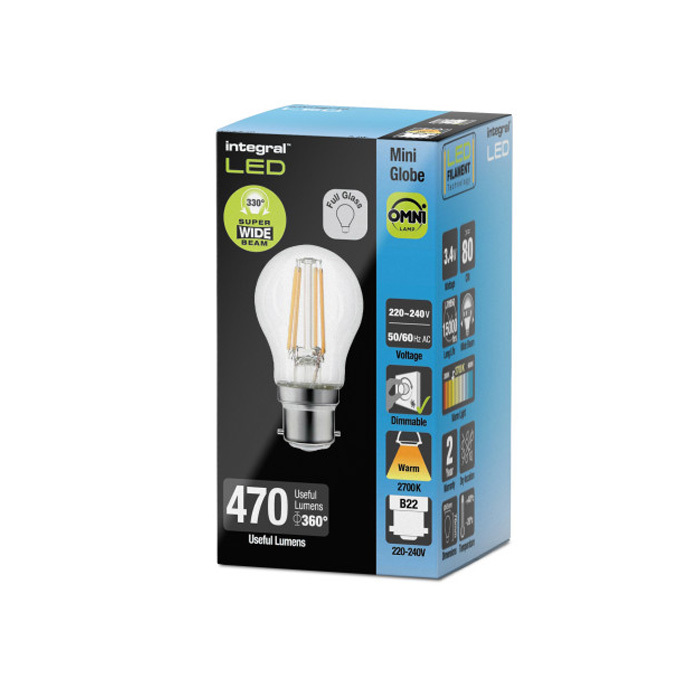 3.4 Watt B22 Filament Golf Bulb (40w) Image 3