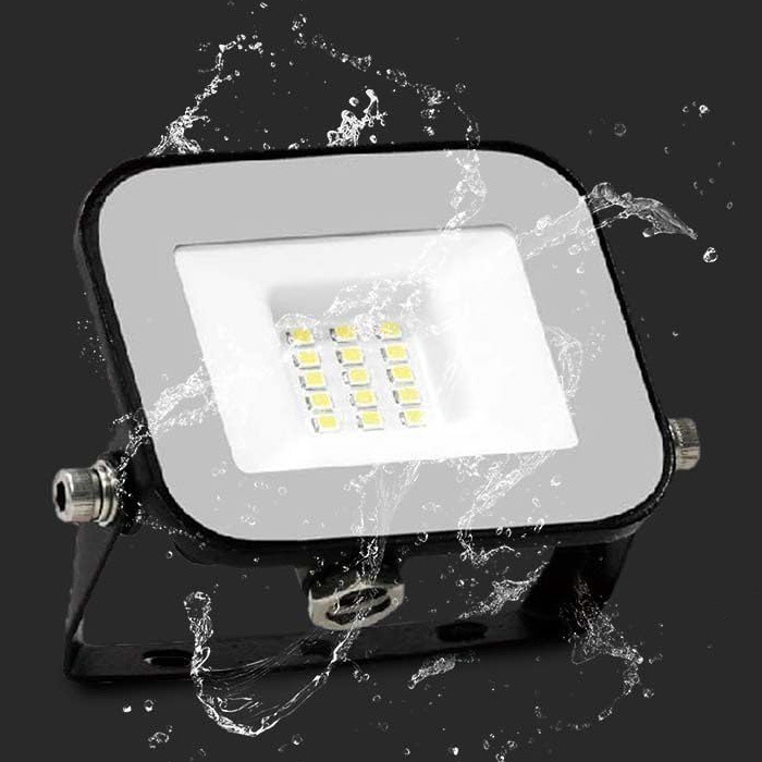 30W LED Floodlight Black Body SMD White 6400K Image 3
