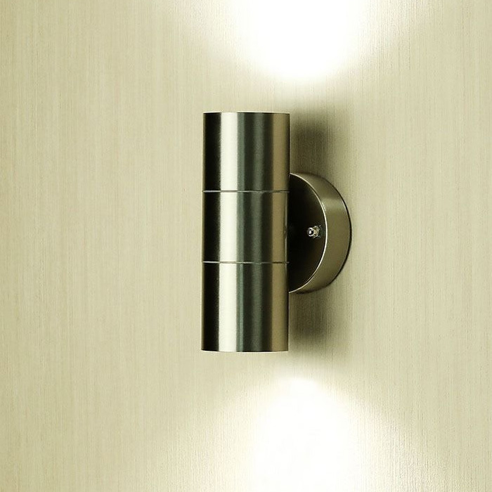 Up/Down Stainless Steel GU10 Wall Lantern Image 3