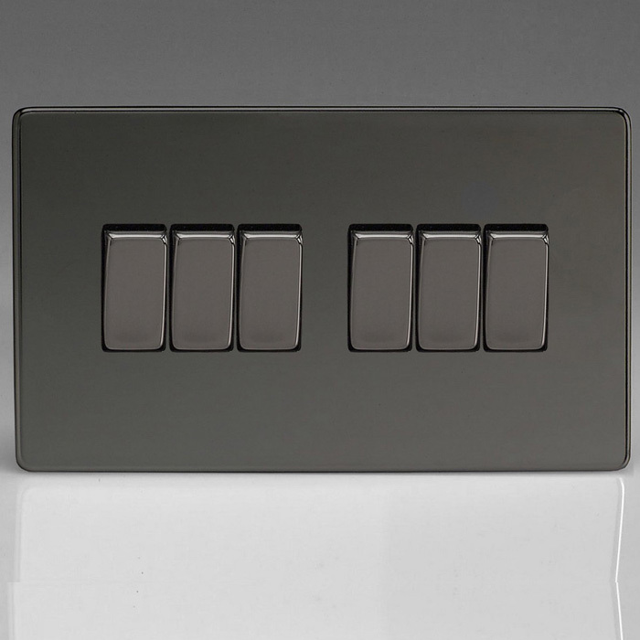 6 Gang 10A 1 or 2 Way Rocker Switches Image 3