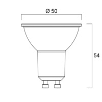 4.5W GU10 LED ES50 V3 345lm 2700k Homelight 0027432 Non-Dimmable