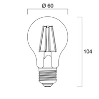 6 Pack - Watt E27 Filament LED Bulb (50w)