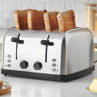 Russell Hobbs Brushed 4 Slice Toaster