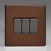 3-Gang 10A 1 or 2 Way Rocker Switches