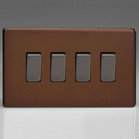 4 Gang 10A 1 or 2 Way Rocker Switches