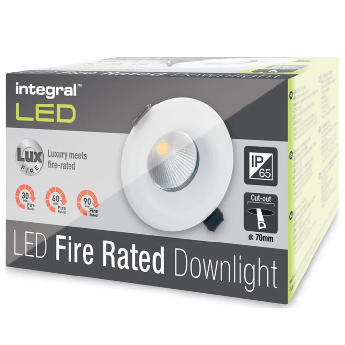 6W 36° IP65 Fire Rated Fixed Downlight 410Lm 3000K Image 4