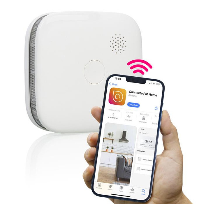 Smart Wi-Fi Smoke Alarm Image 4