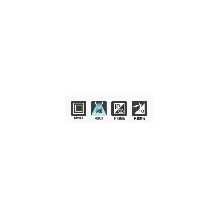 Tough Shell + Bulkhead IP66 24W 4000K IK10 Image 4