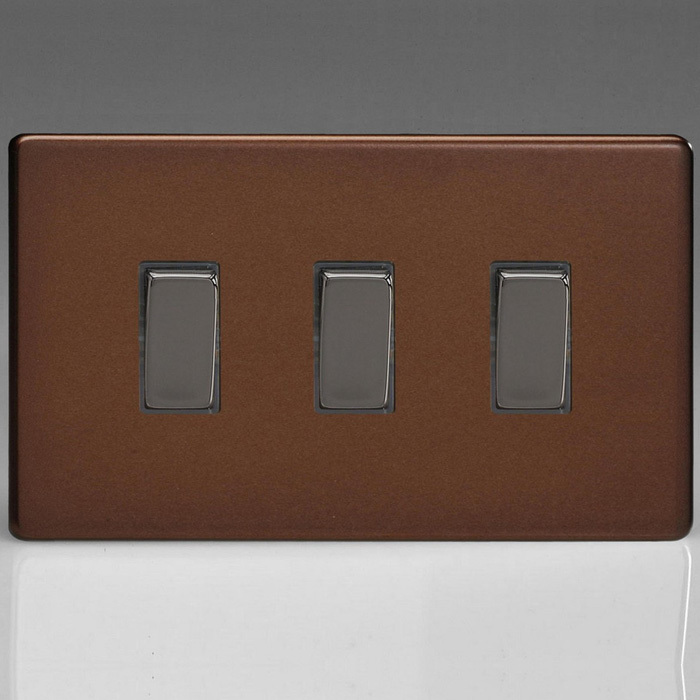10A 1 or 2 Way Rocker Switches 3-Gang Image 4