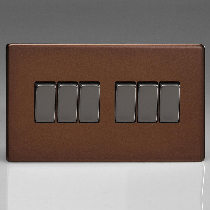 6 Gang 10A 1 or 2 Way Rocker Switches Image 4