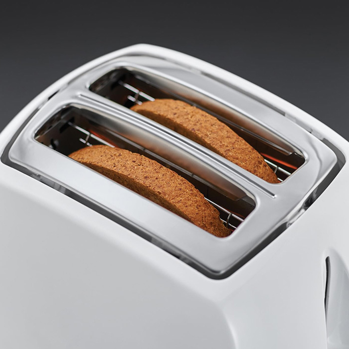 Russell Hobbs White 2 Slice Toaster Image 5