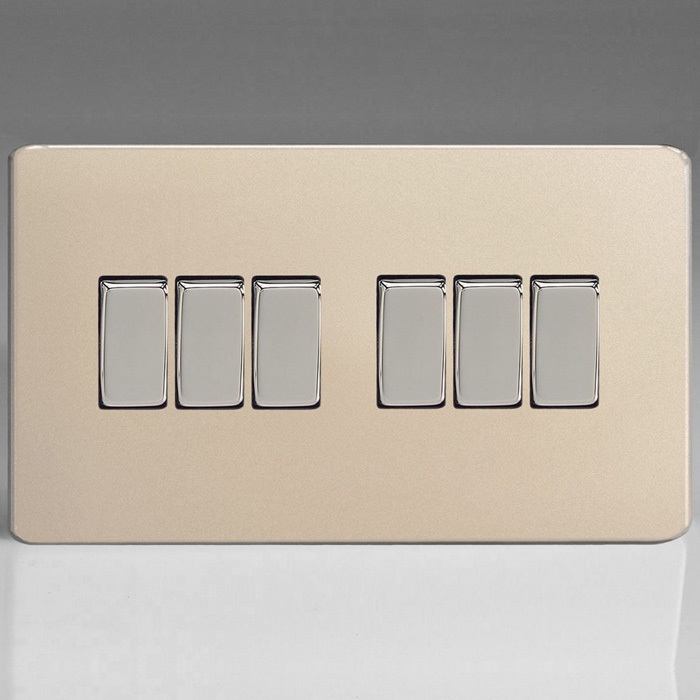 6 Gang 10A 1 or 2 Way Rocker Switches Image 5
