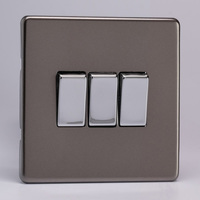 3-Gang 10A 1 or 2 Way Rocker Switches