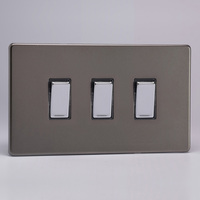 10A 1 or 2 Way Rocker Switches 3-Gang