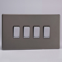 4 Gang 10A 1 or 2 Way Rocker Switches