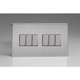 6 Gang 10A 1 or 2 Way Rocker Switches 