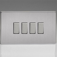 4 Gang 10A 1 or 2 Way Rocker Switches