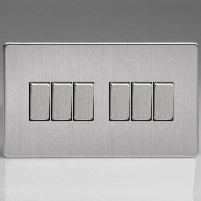 6 Gang 10A 1 or 2 Way Rocker Switches Image 7