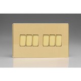 6 Gang 10A 1 or 2 Way Rocker Switches 