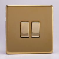 2 Gang 10A 1 or 2 Way Rocker Switches