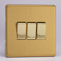 3-Gang 10A 1 or 2 Way Rocker Switches