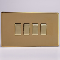 4 Gang 10A 1 or 2 Way Rocker Switches