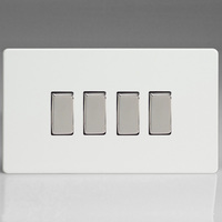 4 Gang 10A 1 or 2 Way Rocker Switches